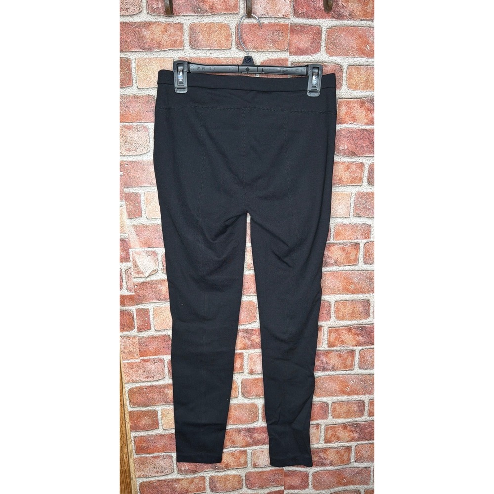 Michael Michael Kors Black Faux Leather Front Moto Leggings Pants Size 4